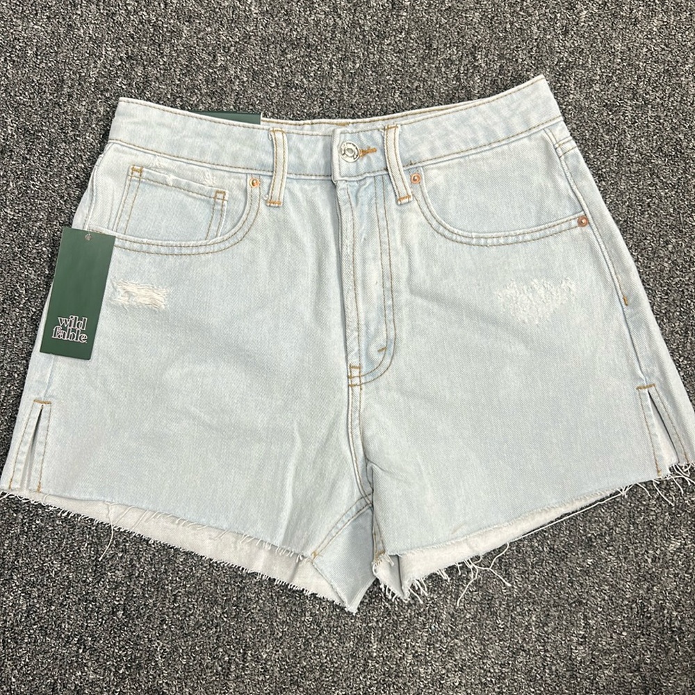 Wild Fable Jean Shorts High-Waisted Distressed